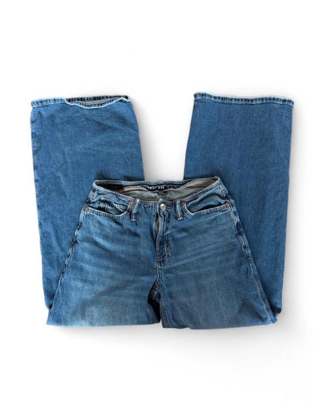 American Eagle Women’s Low Rise Ultra Wide Leg Jeans Size 000